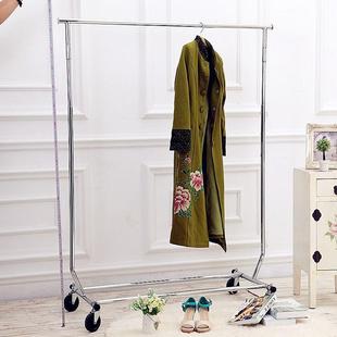 移动伸缩折叠龙门架带轮子单杠展销会商场挂衣架拆卸方便