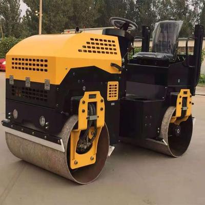 1吨座驾式双钢轮压路机小型大型压路机手扶的小座驾压道机图