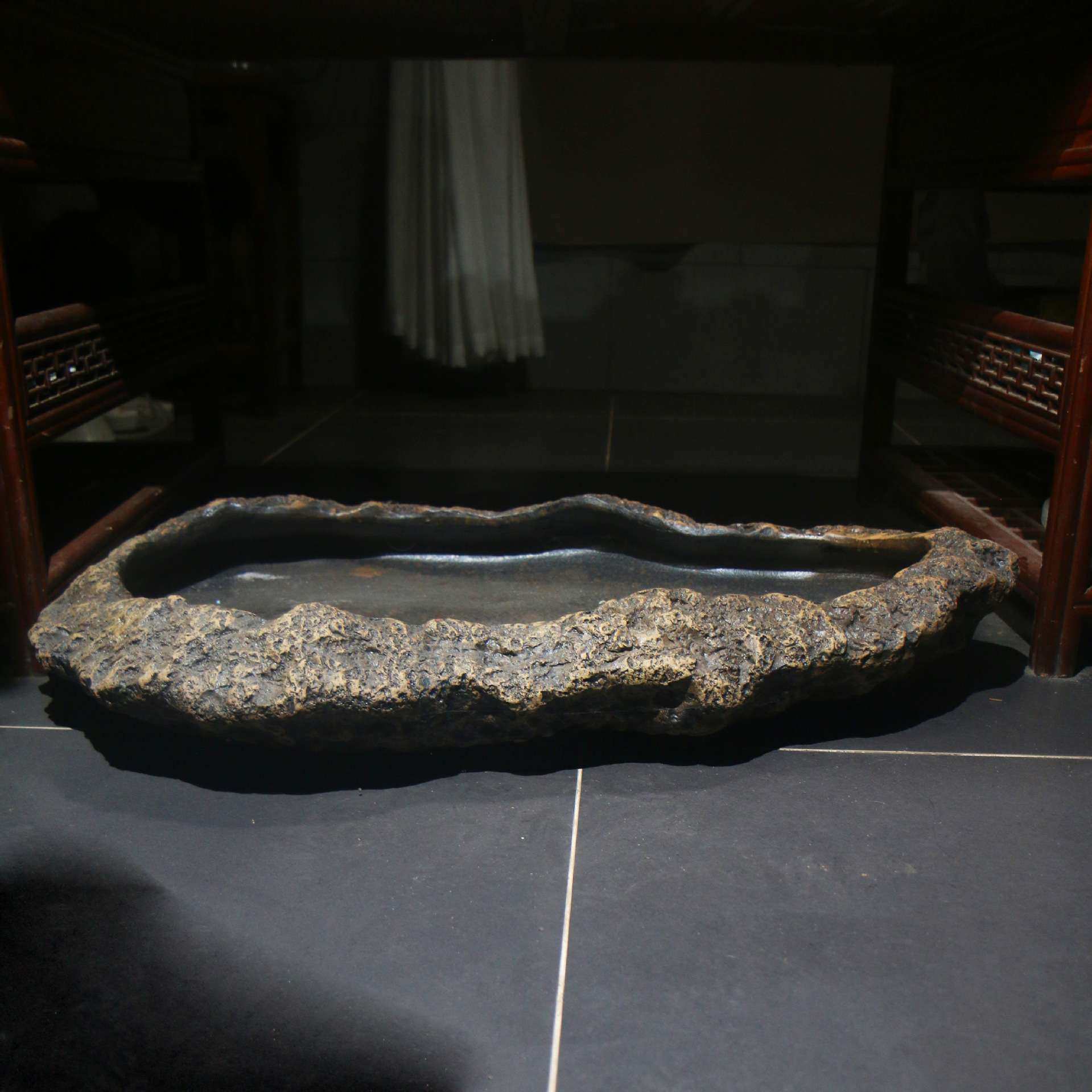 紫砂花盆陶瓷盆景盆异形创意树根提跟浅盆水盆无孔假山盆觅陶乡