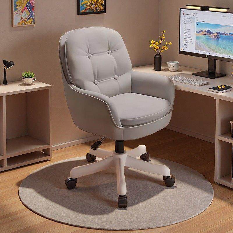 电脑椅子家用舒适久坐女生卧室化妆椅靠背椅书桌椅学习办公椅转椅