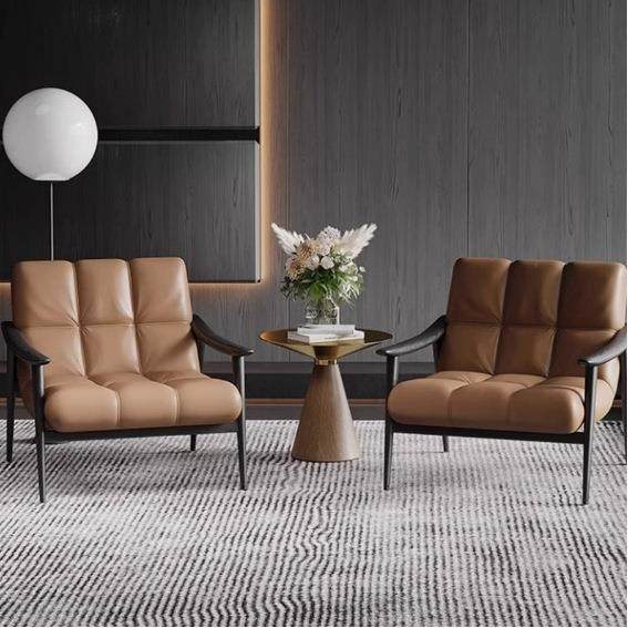 意式极简单人沙发躺椅家用实木休闲椅小户型休闲皮质懒人沙发,影音电器,更多影音配件,淘宝优惠券,粉丝福利购,淘宝优惠卷