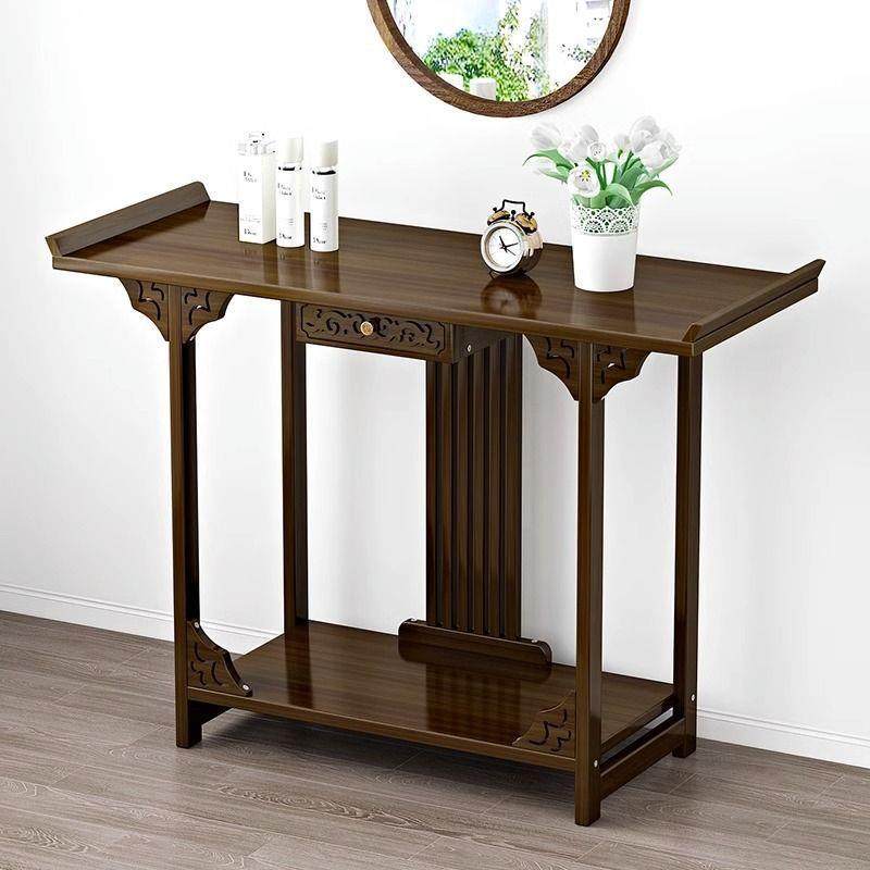 中式玄关桌订婚桌案几复古桌婚庆长条桌子靠墙端景台简约供桌香案