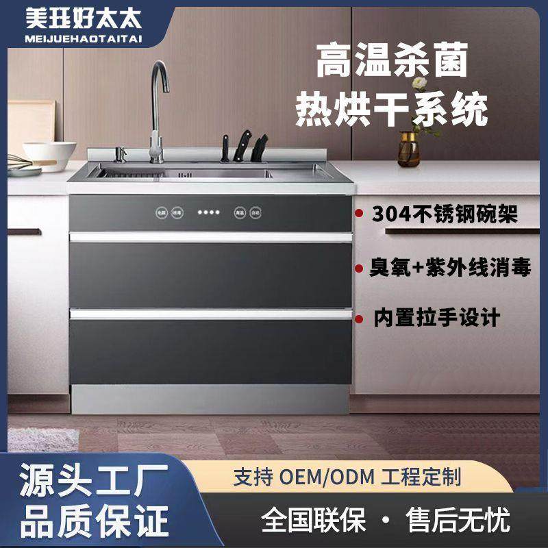 集成水槽厨房家用储物柜洗碗机消毒柜一体柜洗碗机