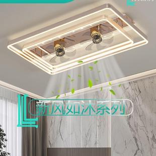 客厅主灯风扇灯2025新款大风力吊扇吸顶灯餐厅卧室灯中山灯具全屋