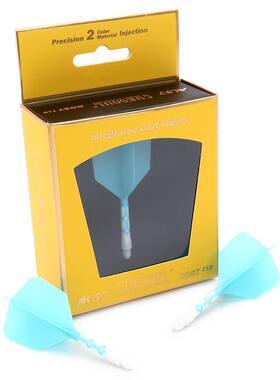CUESOUL/Q獣ROSTT19飞镖尾翼蓝色混色镖叶耐用配件大方一体标翼