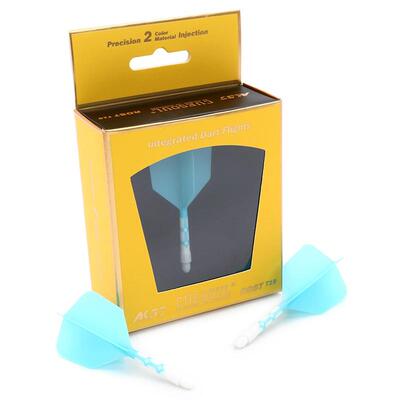CUESOUL/Q獣ROSTT19飞镖尾翼蓝色混色镖叶耐用配件大方一体标翼