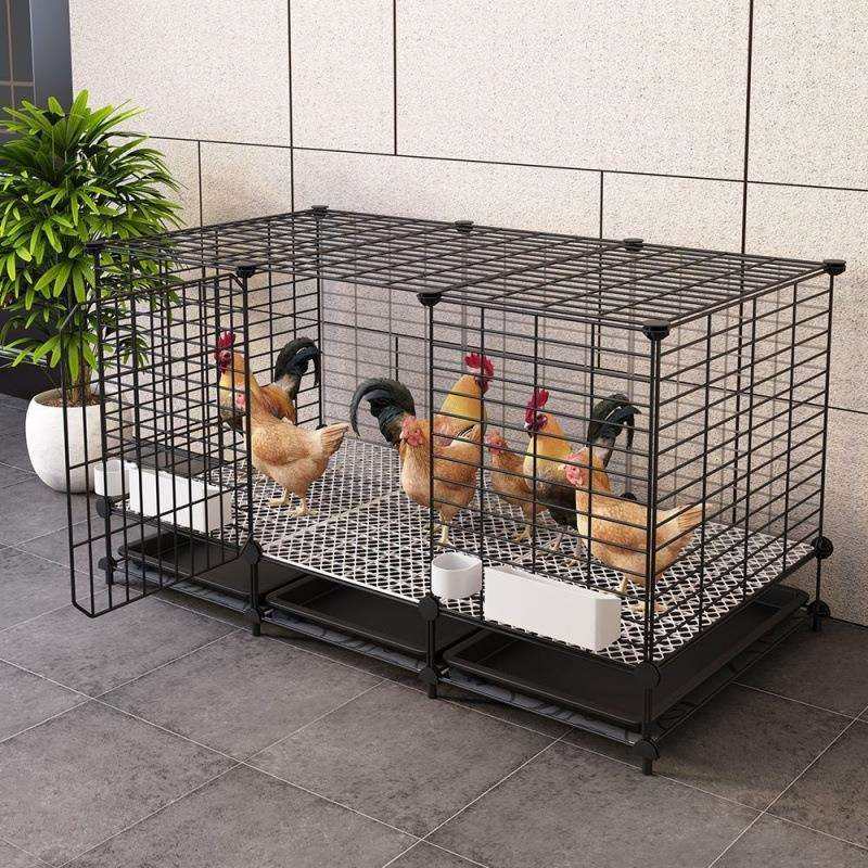 小鸡笼子家用加高室外大号自动清粪铁丝网阳台户外养鸡专用收纳柜