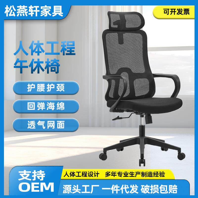 人体工学椅护腰电脑椅家用久坐舒适靠背宿舍学习电竞椅子办公座椅