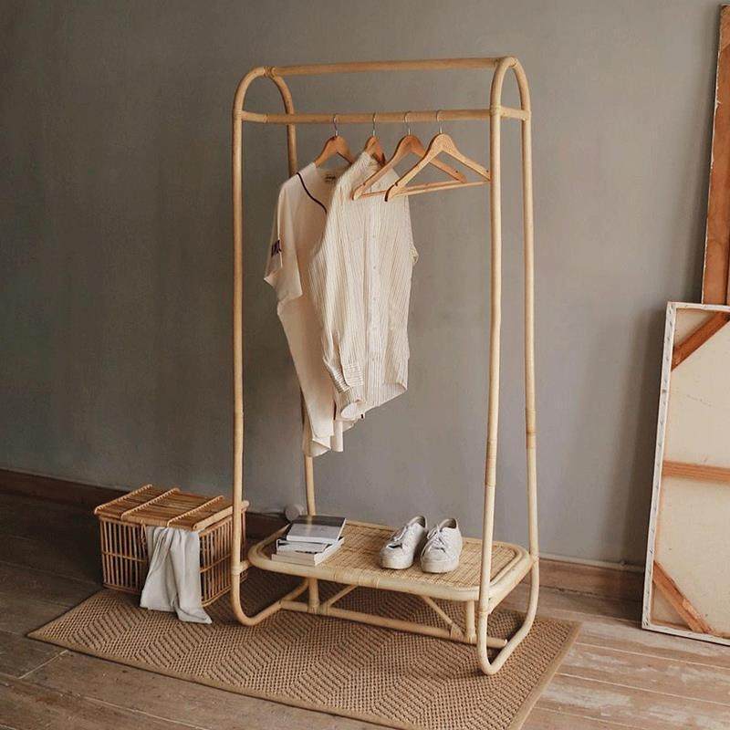 藤编简约挂衣架落地装饰架毛巾置物架东南亚民宿卧室多功能衣帽架,畜牧/养殖物资,畜牧/养殖器械,淘宝优惠券,粉丝福利购,淘宝优惠卷