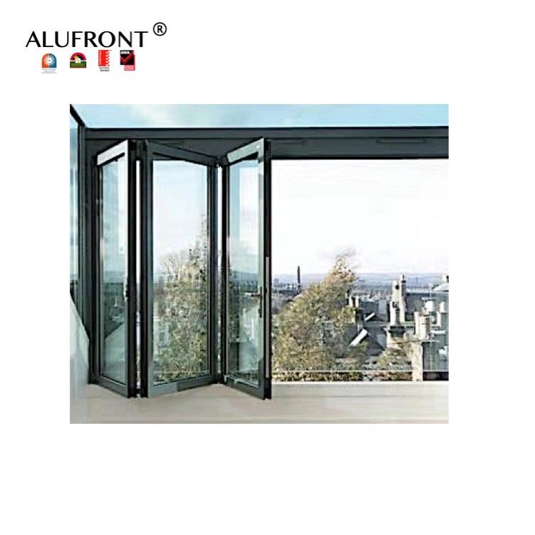 王品断桥铝门窗隔音双中空玻璃隔热系列折叠窗高隔音