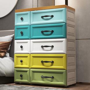塑料抽屉式收纳柜特大号加厚宝宝家用婴儿整理箱儿童储物衣柜盒子