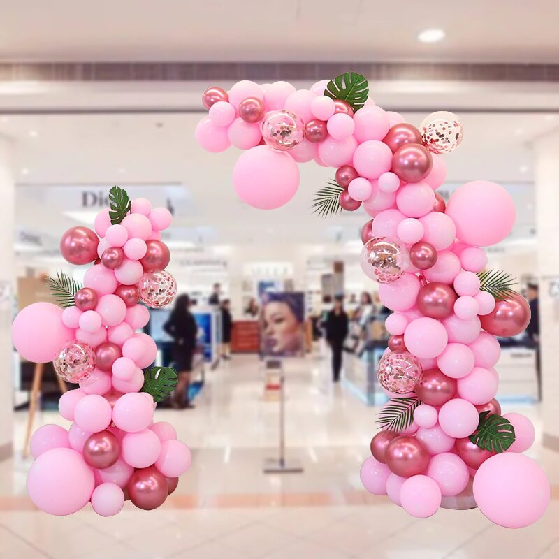 周年庆装饰气球半拱门4店金店珠宝店面门口活动氛围场景布置摆件