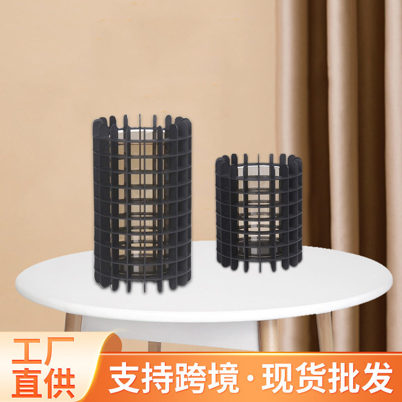 批发销售网格花器家居饰品客厅书房桌面玄关装饰样板房酒店摆件