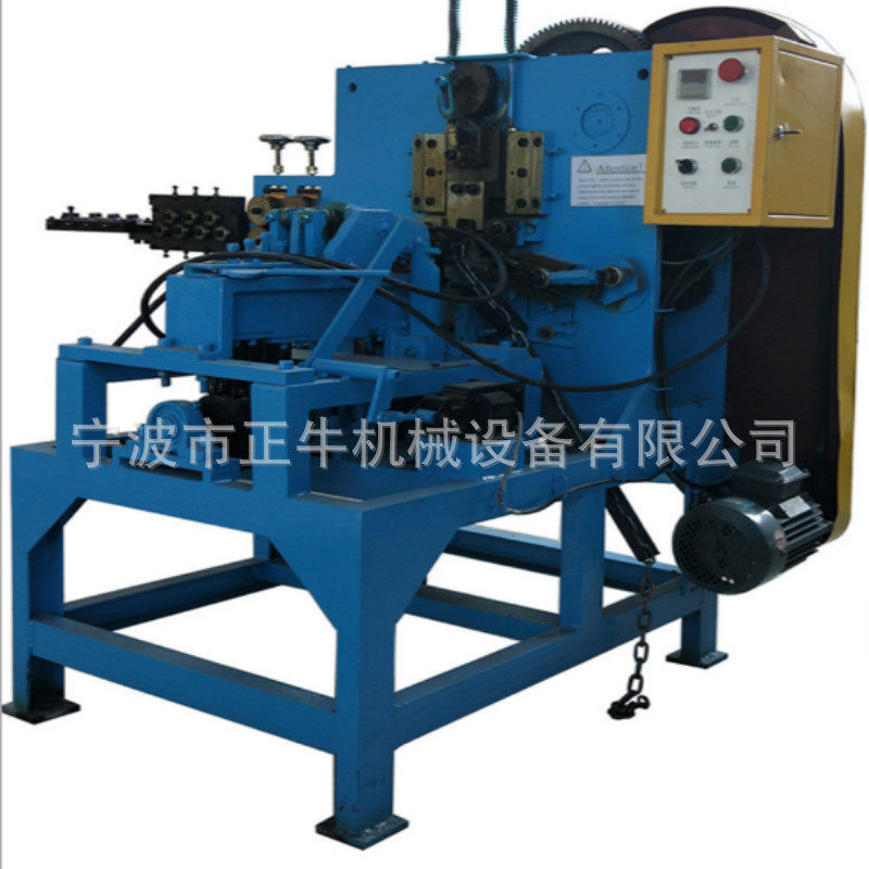 江苏泰州狗笼用链条编链成型机 矿山圆环扁线方线链条成型焊接机