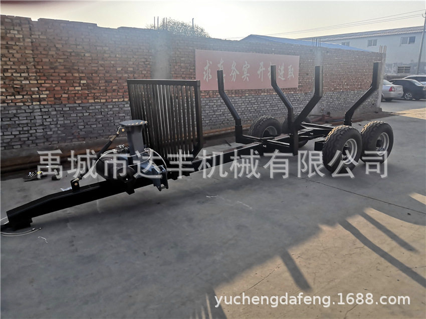 林区树木木材运输拖车拖斗出口