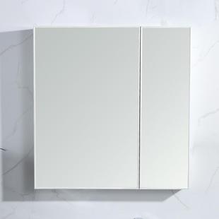 全面镜柜太空铝浴室镜柜挂墙式梳妆洗手间带置物架镜箱厕所壁挂柜
