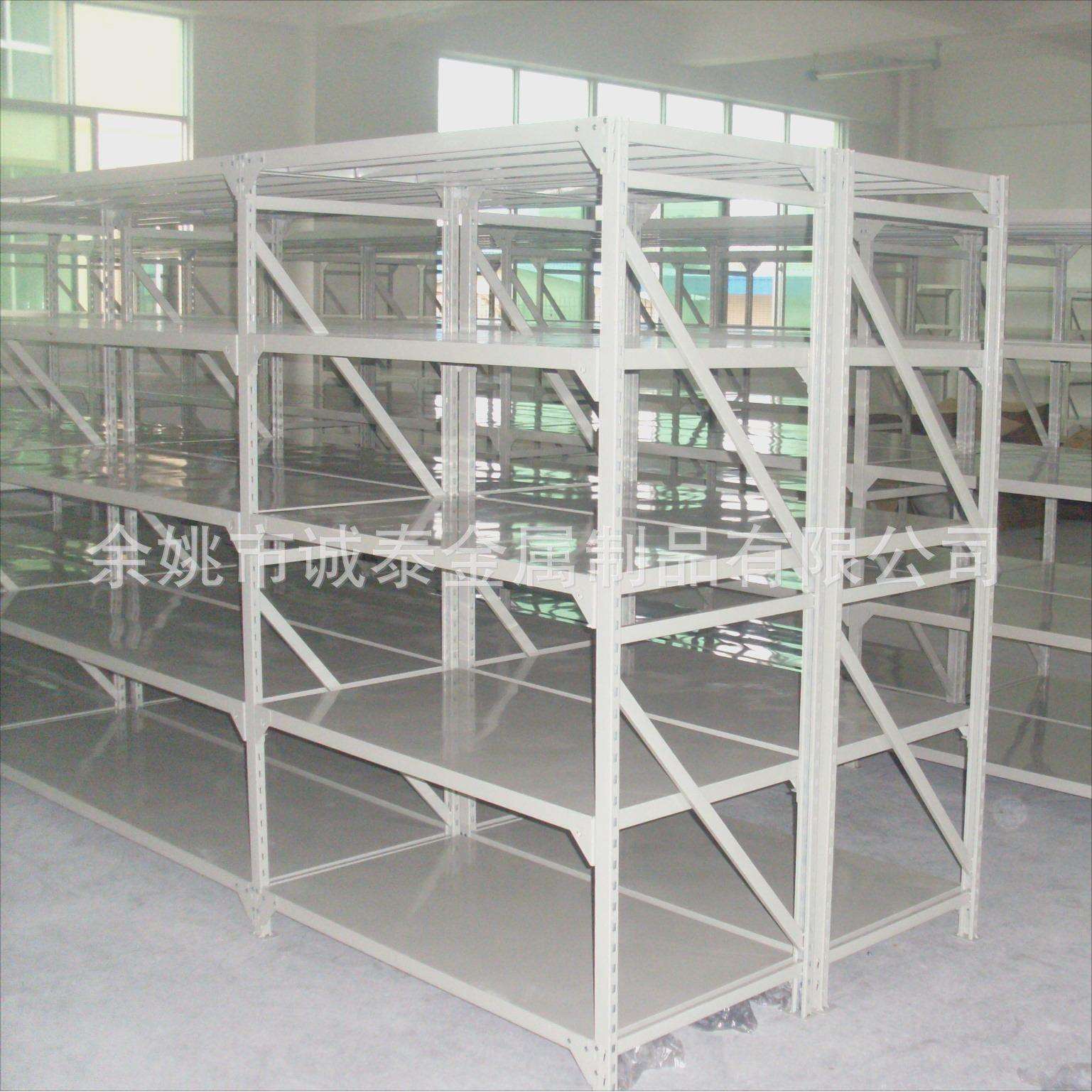 慈溪轻型货架仓储四层电商展示架快递驿站铁架中型库房货物架