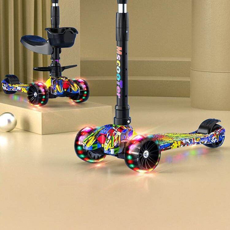 滑板车儿童1到3到6到12岁以上小孩踏板新款男孩女宝宝滑滑溜溜车