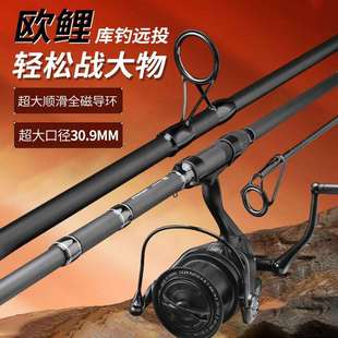 伸缩式欧鲤竿套装巨物远投竿超硬轻库钓顶环大口径岸抛竿carp海竿