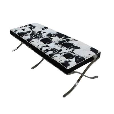 巴塞罗那长凳不锈钢架多功能办公休闲沙发ottoman bench