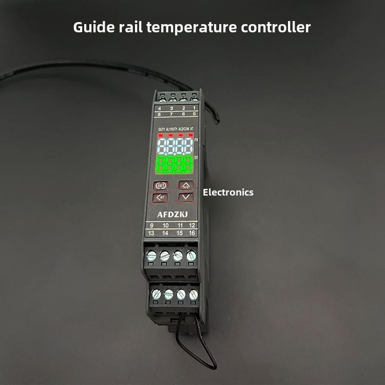 导轨式温控器pid温控仪表RS485通讯PLC温度信号控温采集模块20mA