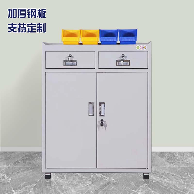 重型厚铁皮工具柜机床工作柜储物箱五金配件柜机械量具抽屉收纳车