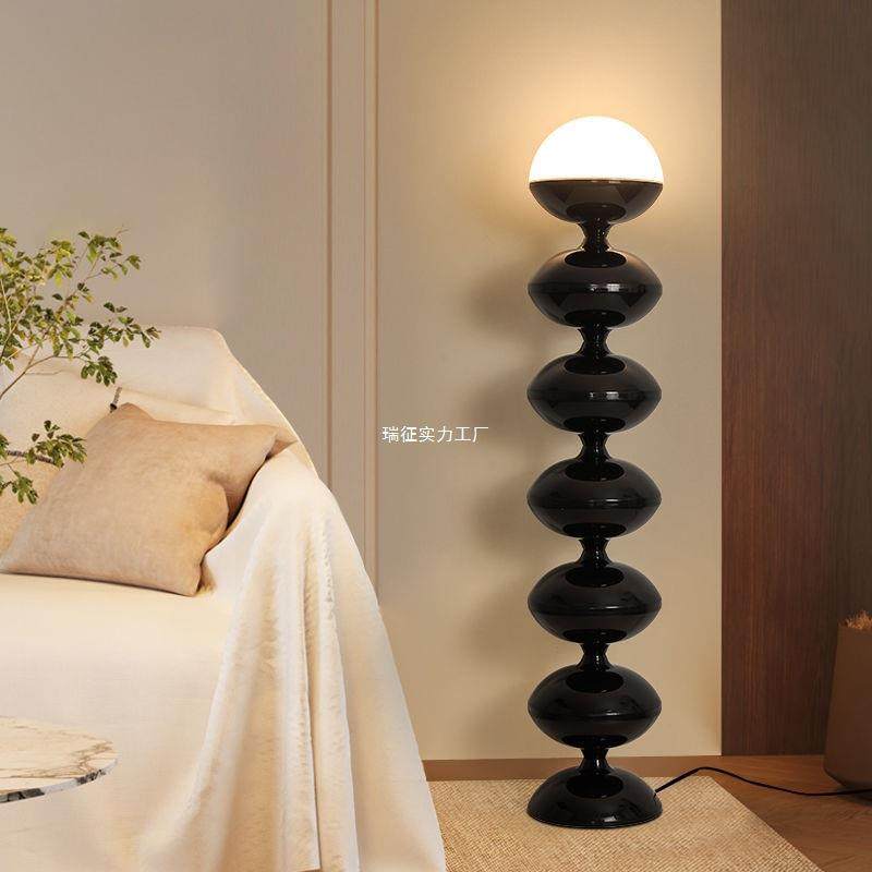 北欧中古奶油风艺术葫芦落地灯网红装饰简约客厅卧室沙发旁墙角灯