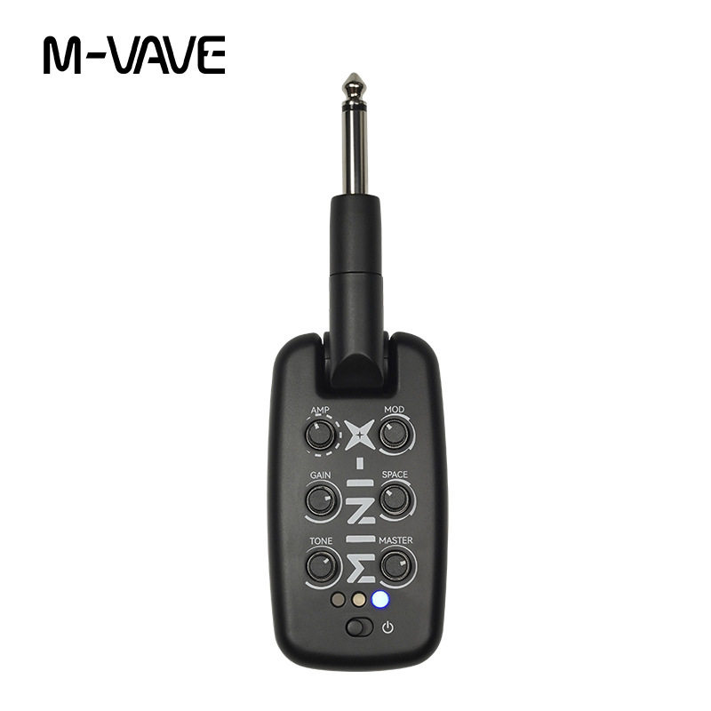 M-VAVE MINE-X 插琴式电吉他耳放效果器混响延迟颤音合唱相模拟