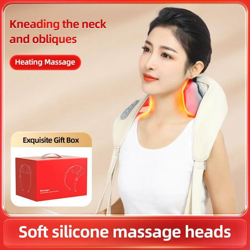 肌护颈热敷按摩器疏通肩颈揉捏仿人手脖子披肩肩颈按摩仪便携,收纳整理,烫衣板及配件,淘宝优惠券,粉丝福利购,淘宝优惠卷