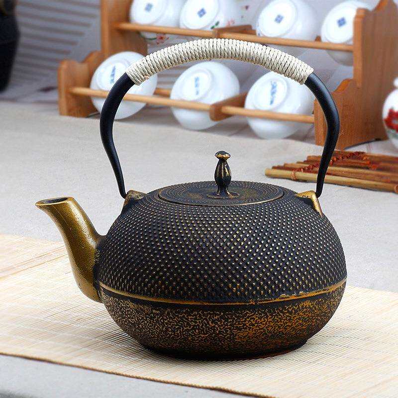 铸铁壶大号日式生铁茶壶1.8大容量家用烧水壶软装修中式家居摆件
