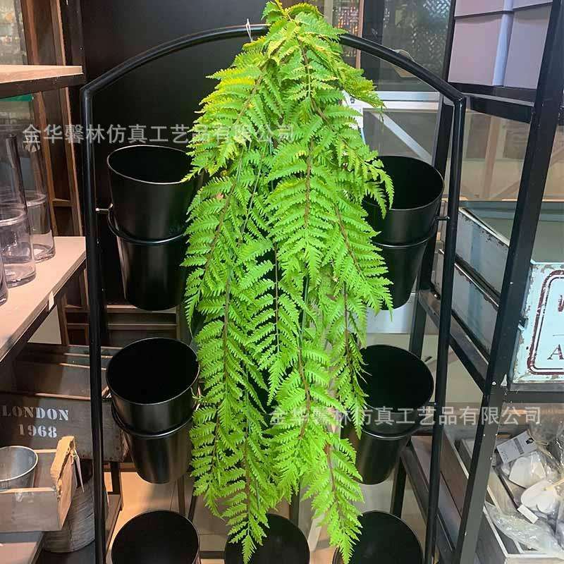 高档垂吊特大蕨草壁挂仿真波斯草藤条植物墙配材羊齿蕨婚庆装饰藤