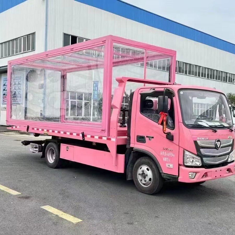 LED广告宣传车国六地推小篷车中型依维柯商品展销车流动舞台车