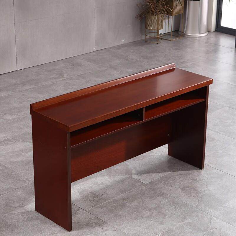 双人会议桌椅组合油漆会议室条桌实木贴皮长条桌培训条形桌组合