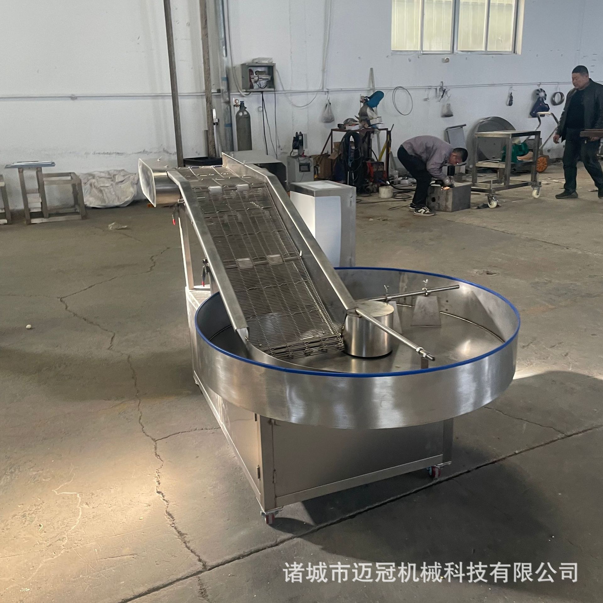 全自动江米条裹芝麻上粉上糠机