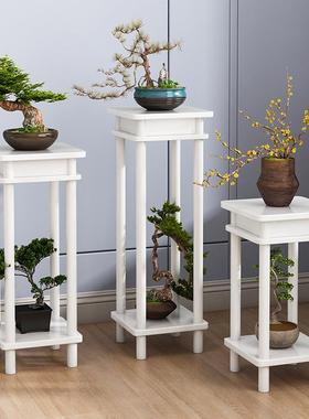 室内花架子多层描金花架白色花几仿实木落地客厅阳台置物架吊兰茶