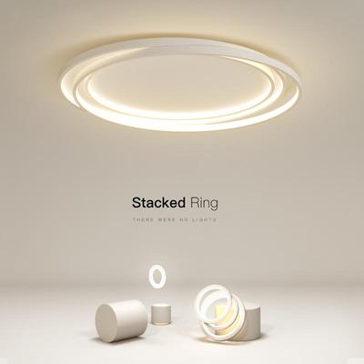 创意卧室灯简约现代led吸顶灯极简小客厅灯圆形餐厅灯书房房间灯