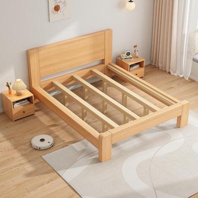 实木床双人床架1.58米床简约现代1米2单人床出租房家用卧室经新品