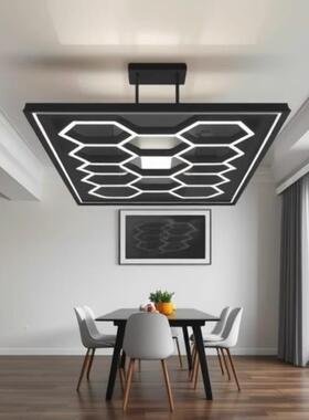 pc铝材蜂窝灯蜂巢灯六角灯110V/220VLED超亮商用led高显指