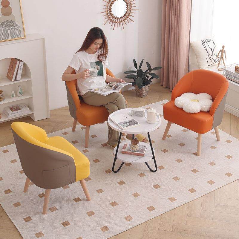 单人沙发小户型客厅2026新款卧室休闲沙发休息区接待简约懒健之章