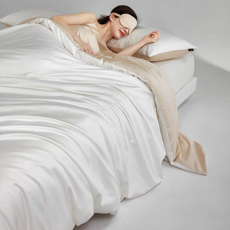 A类100支双股阿瓦提长绒棉被套单件全棉被罩单人纯色双人被单床品