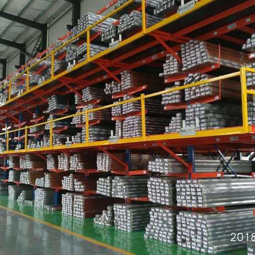 仓库阁楼悬臂式钢平台铝管型材料存储单双面托臂式组合式仓储货架