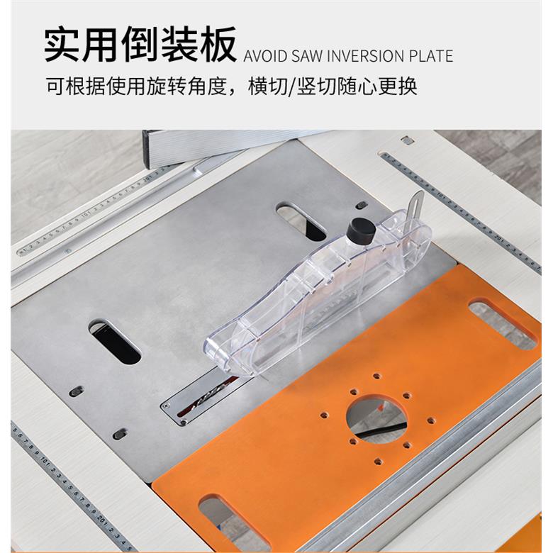 木工工作台多功能推台锯倒装锯便携式台锯小型操作台折叠木工锯台