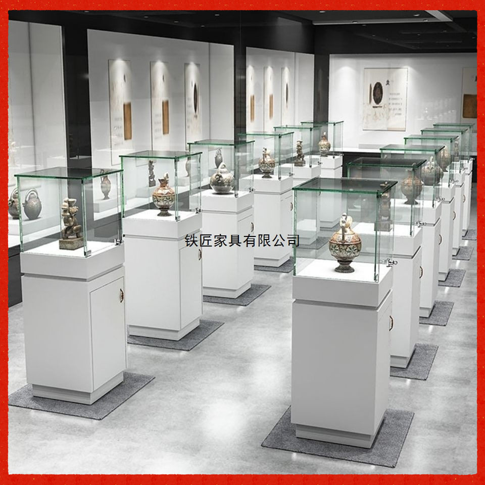 模型展示柜透明玻璃柜台珠宝玉器展览展示博物馆客厅陈列柜古董柜