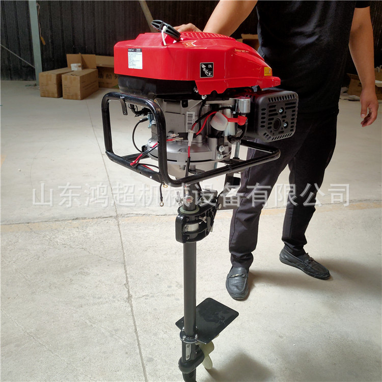 玻璃钢船带倒挡船外机  电启动推进器竹筏小船外挂机