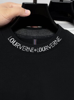 高端白色双面德绒打底衫男长袖内搭秋冬季磨毛t恤高圆领保暖上衣