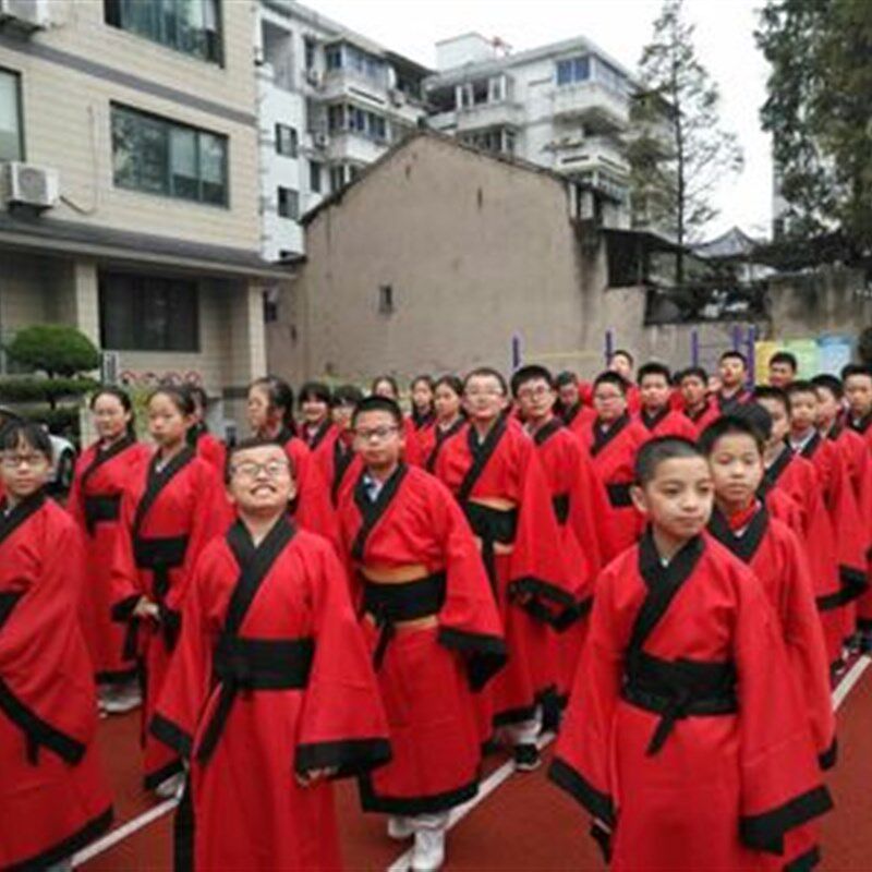 古装表演汉服成人礼服祭孔祭祖大典国学班拜师开笔礼学院服装演出