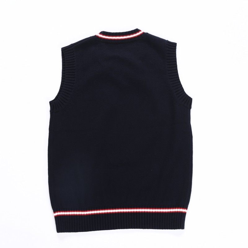 英伦风幼儿园园服小学生校服儿童白色毛衣V领 针织衫背心马甲春秋