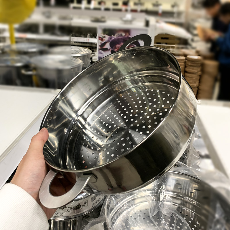 【刚需品,出口订单】304不锈钢迷你家用奶锅小蒸笼蒸格蒸屉篦子