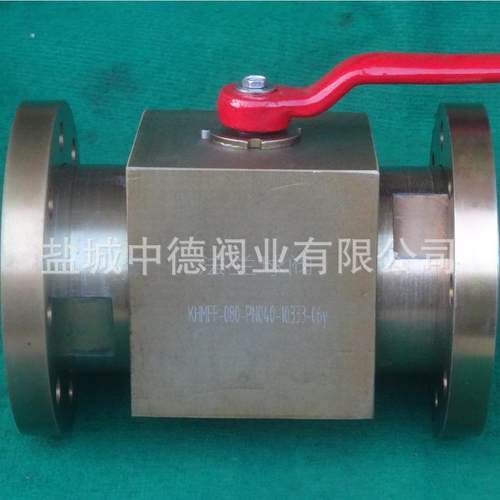阜宁高压球阀厂家.KHMFF-80大口径活动法兰球阀.碳钢液压球阀