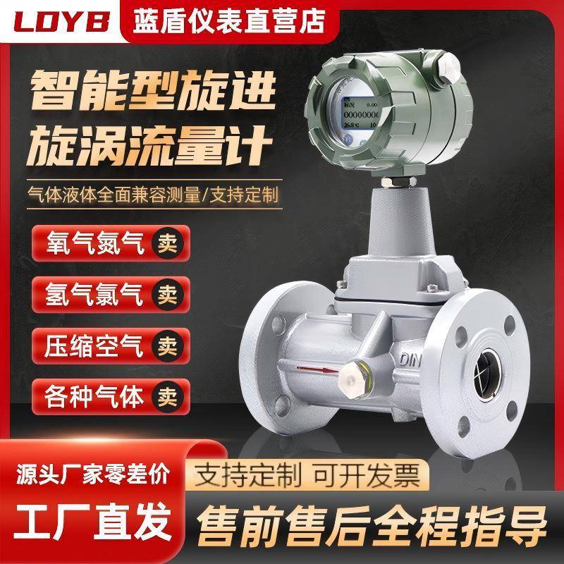 智能旋进旋涡流量计天然气煤气沼气气体流量计数显防爆型流量计